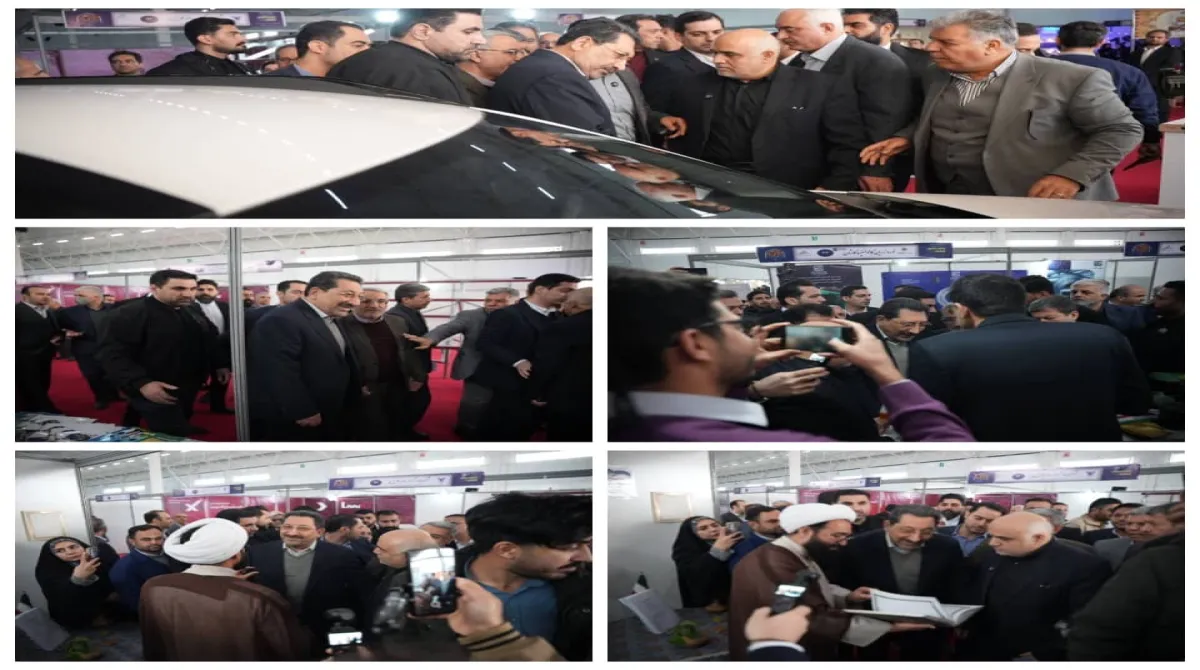 بازدید وزیر صمت از نمایشگاه کاشان